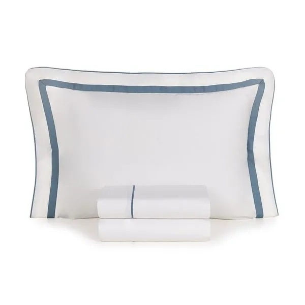 JOGO DE CAMA 4 PECAS LARA COR 1 BRANCOAZUL TAMANHOEMCM 29000X26000 RETANGULAR KING COMPOSICAO 100 ALGODAO 1 QUALIDADE 11