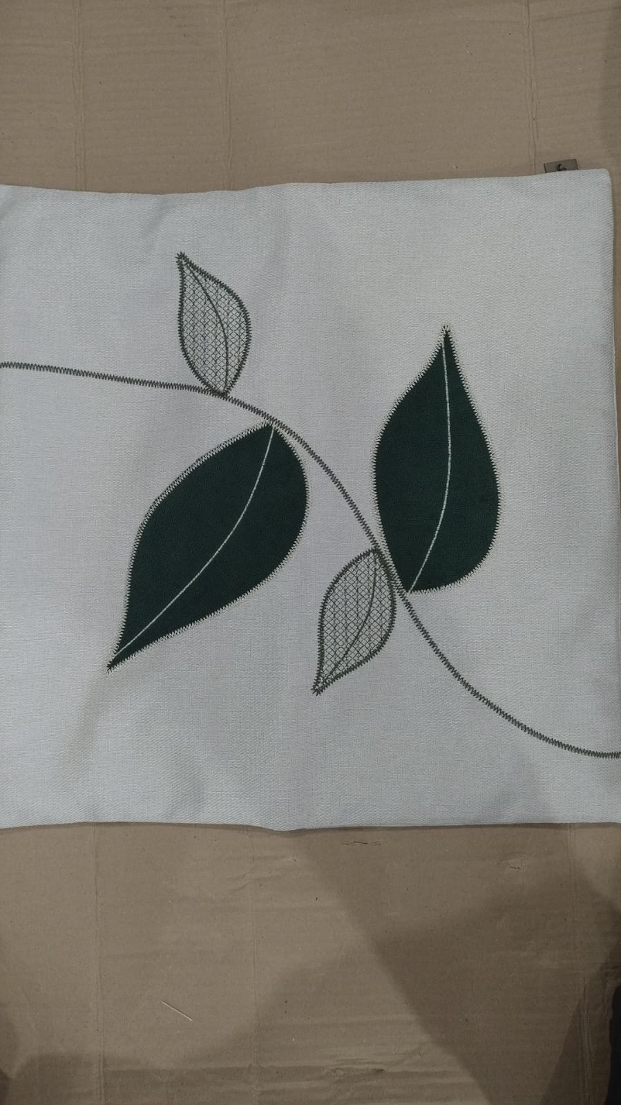 ST61 CAPA ALMOFADA FOLHAS APB 50X50 VERDE