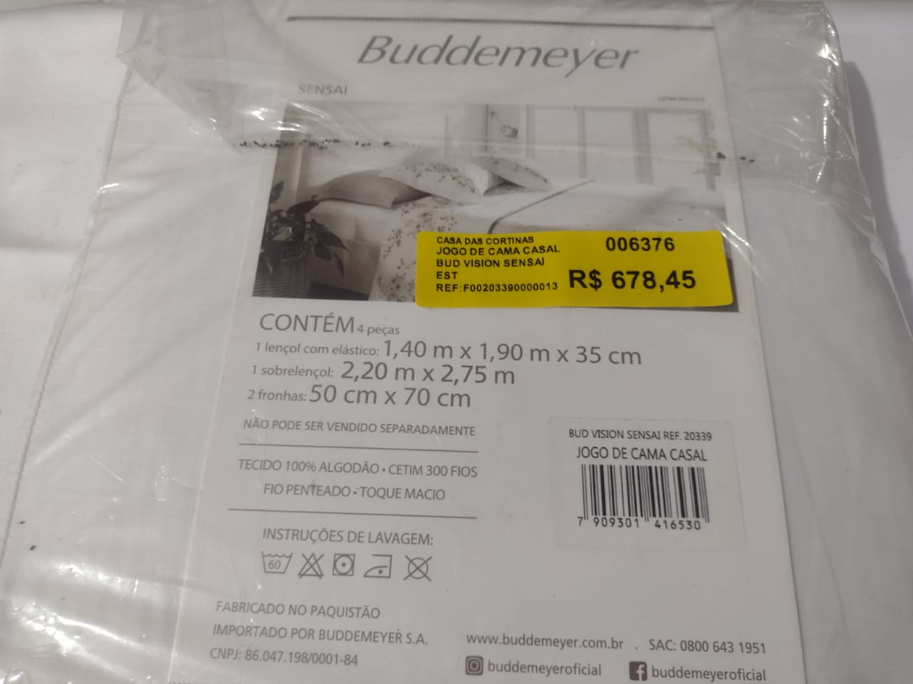 JOGO DE CAMA CASAL BUD VISION SENSAI ESTAMPADO