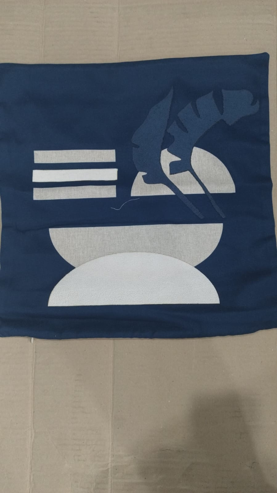 C54 CAPA ALMOFADA FOLHA 2A 43X43 AZUL