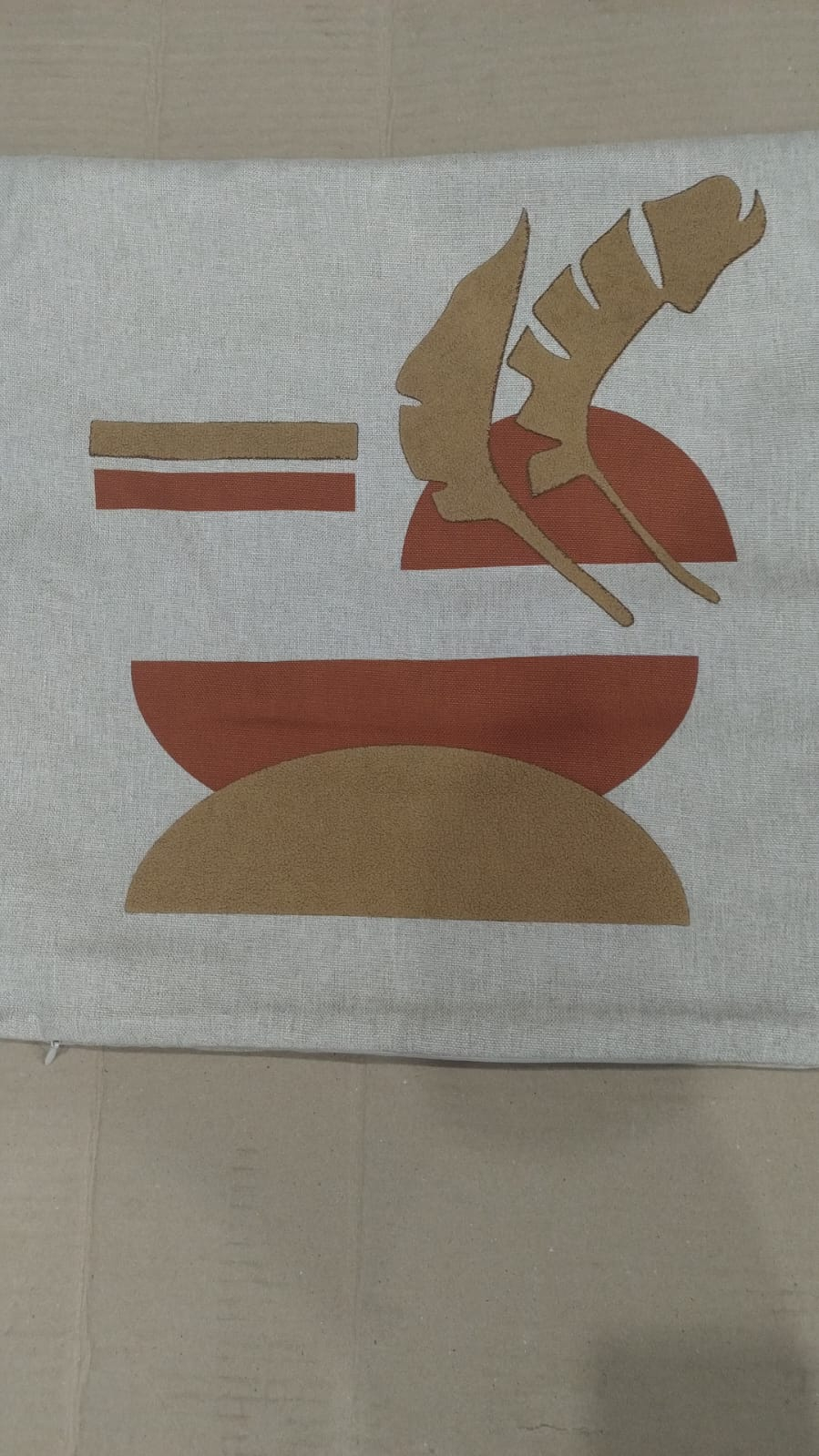 C20 CAPA ALMOFADA FOLHA 2 43X43 TERRACOTA