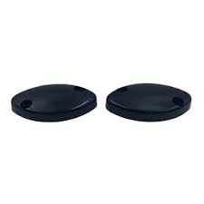 TAMPA OVAL PVC PRETA - PAR