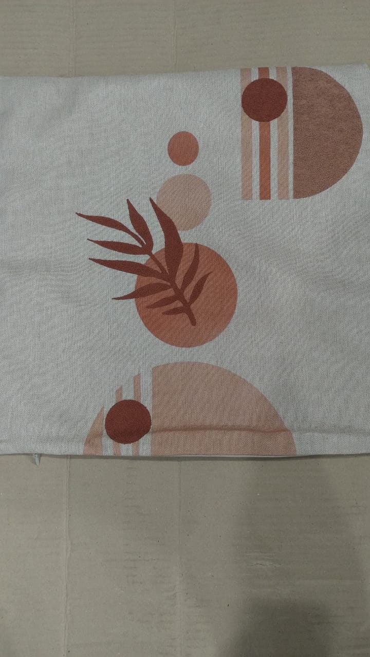 C29 CAPA ALMOFADA FOLHA ORG A 43X43 TERRACOTA