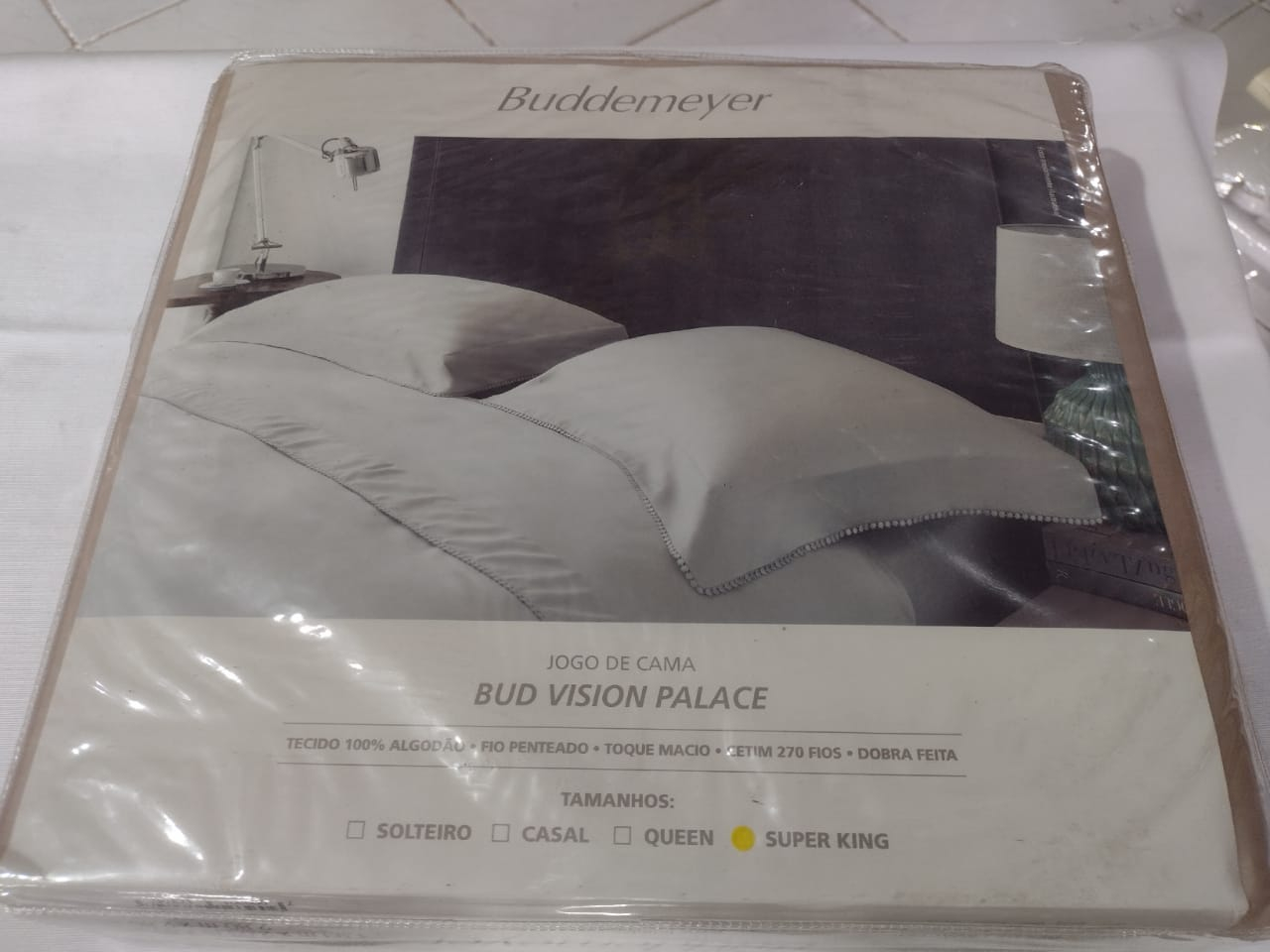 JOGO DE CAMA KING B VIS PALACE BEGE