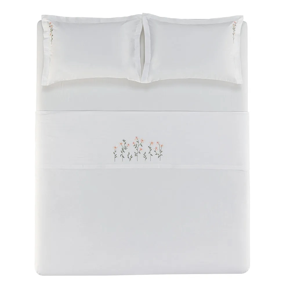 JOGO DE CAMA 4 PECAS BRIANA COR 1 BRANCO TAMANHOEMCM 29000X25000 RETANGULAR KING COMPOSICAO 100 ALGODAO 1 QUALIDADE 112