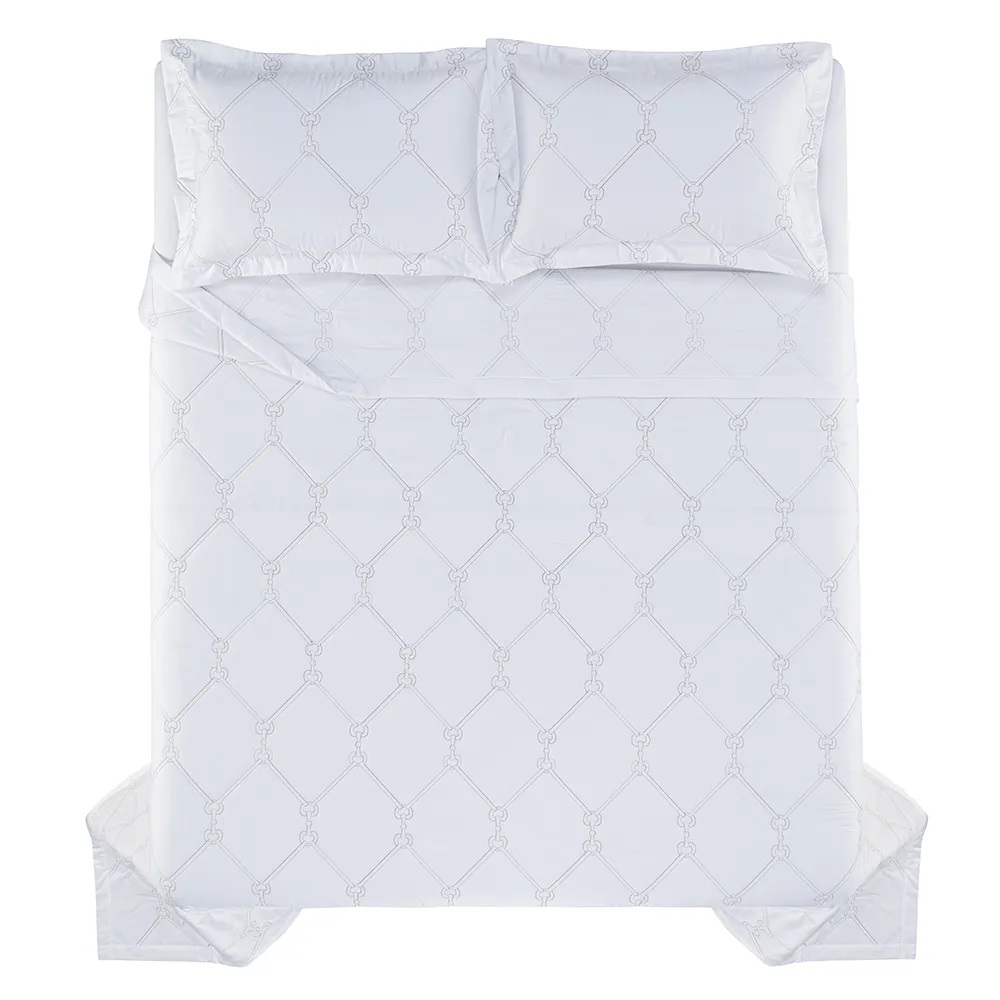 JOGO COLCHA MONTAGGIO BC/CV Q 1A QUAL COMP 85 ALGODAO COMO MINIMO COR 00001 E TAM CM 250X250 Q 1277G/