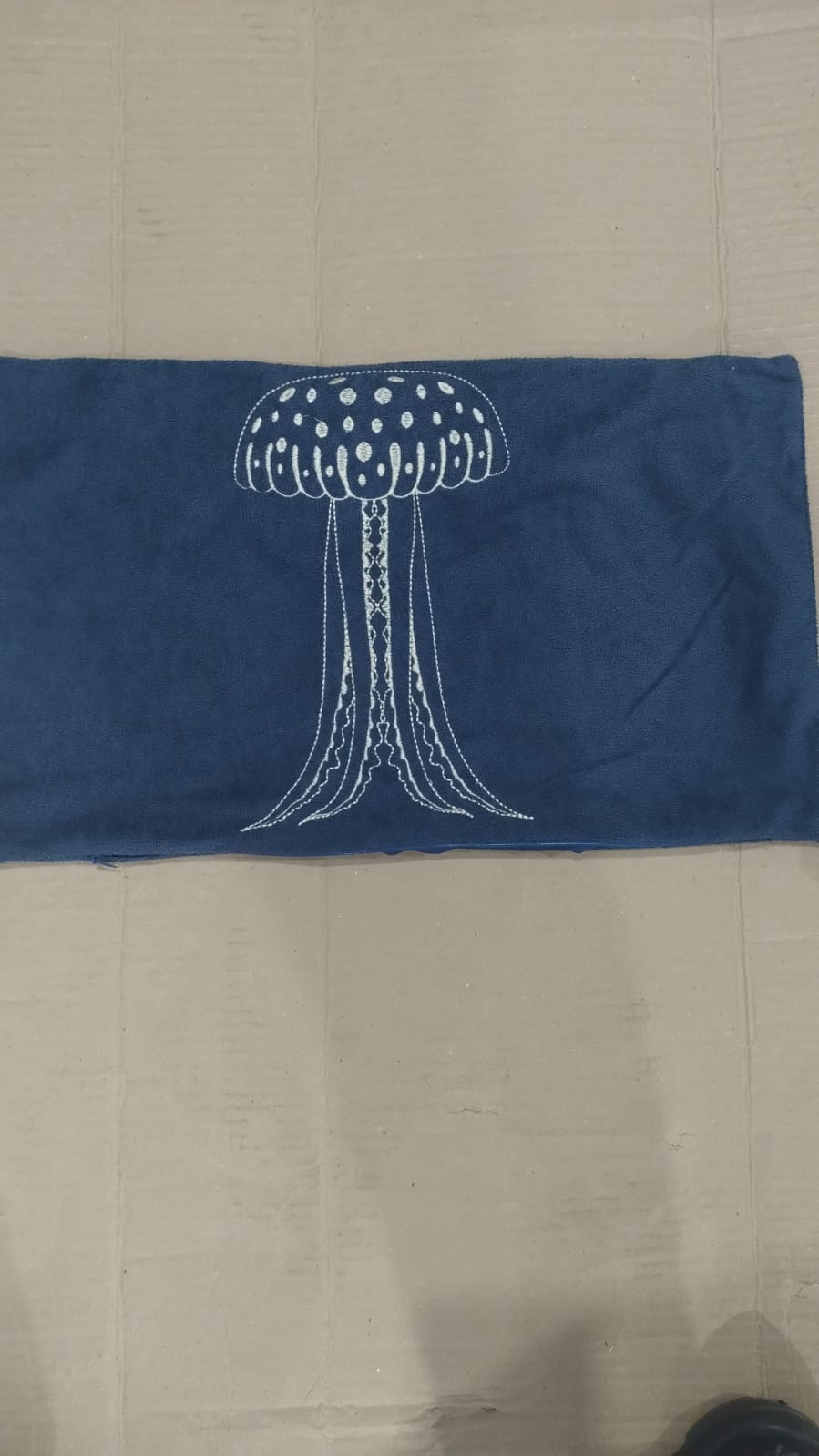 ST89 CAPA ALMOFADA ALGA 30X50 AZUL