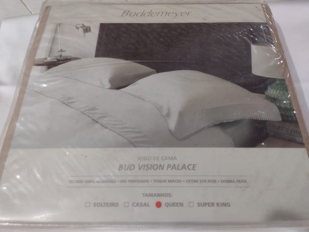 JOGO CAMA QUUEN PALACE BEGE