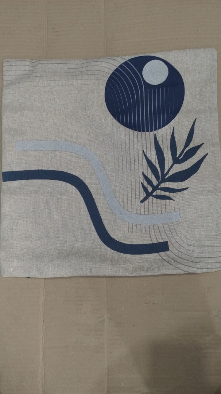 C57 CAPA ALMOFADA ONDAS A 43X43 AZUL
