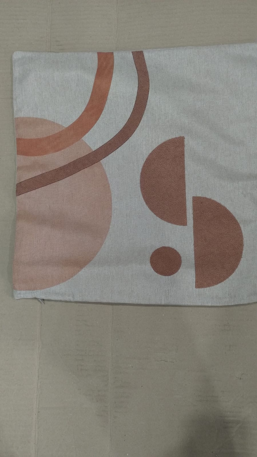 C30 CAPA ALMOFADA LINHAS A 43X43 TERRACOTA