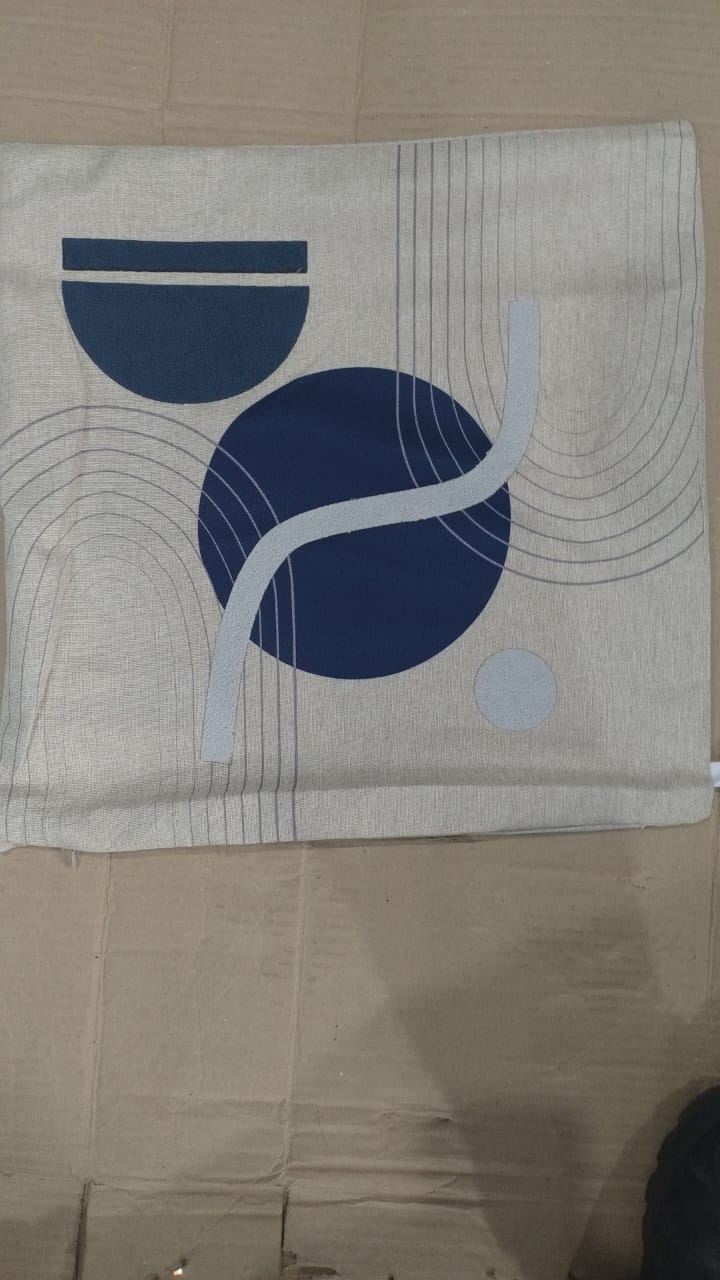 C58 CAPA ALMOFADA ONDAS B 43X43 AZUL