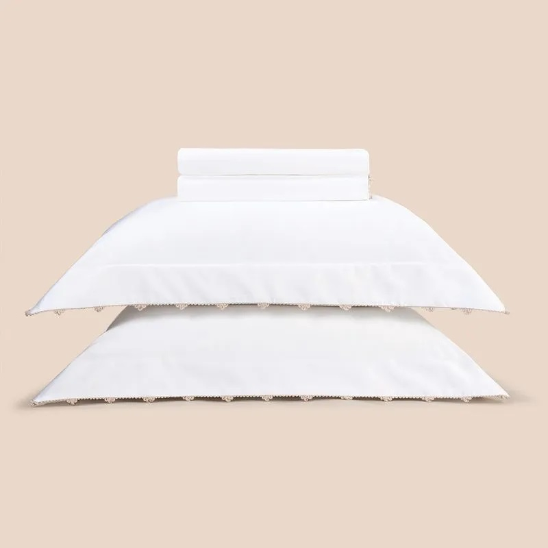 2,80M X 2,60M-JOGO CAMA 4PC ESPLENDOR - BRANCO