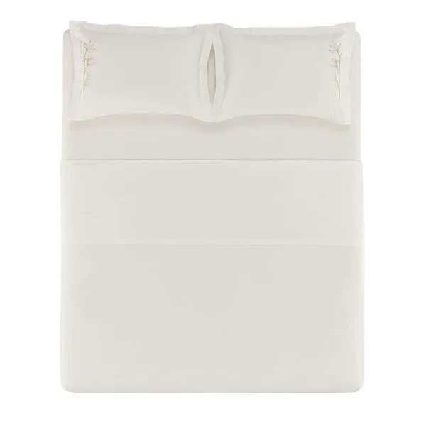 JOGO DE CAMA  CAPA DE ALMOFADA 5 PECAS LAVINIA COR 1 BRANCO TAMANHOEMCM 24000X25000 RETANGULAR QUEEN COMPOSICAO 100 ALGO