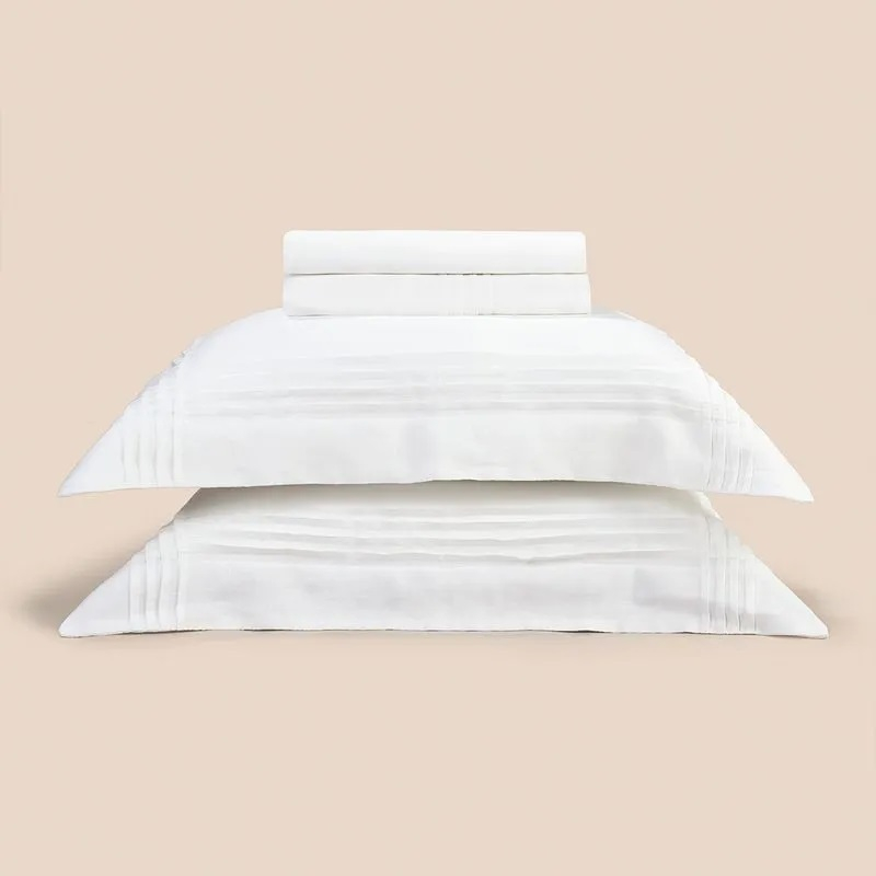 2,80M X 2,60M-JOGO CAMA 4PC ALAMEDA - BRANCO
