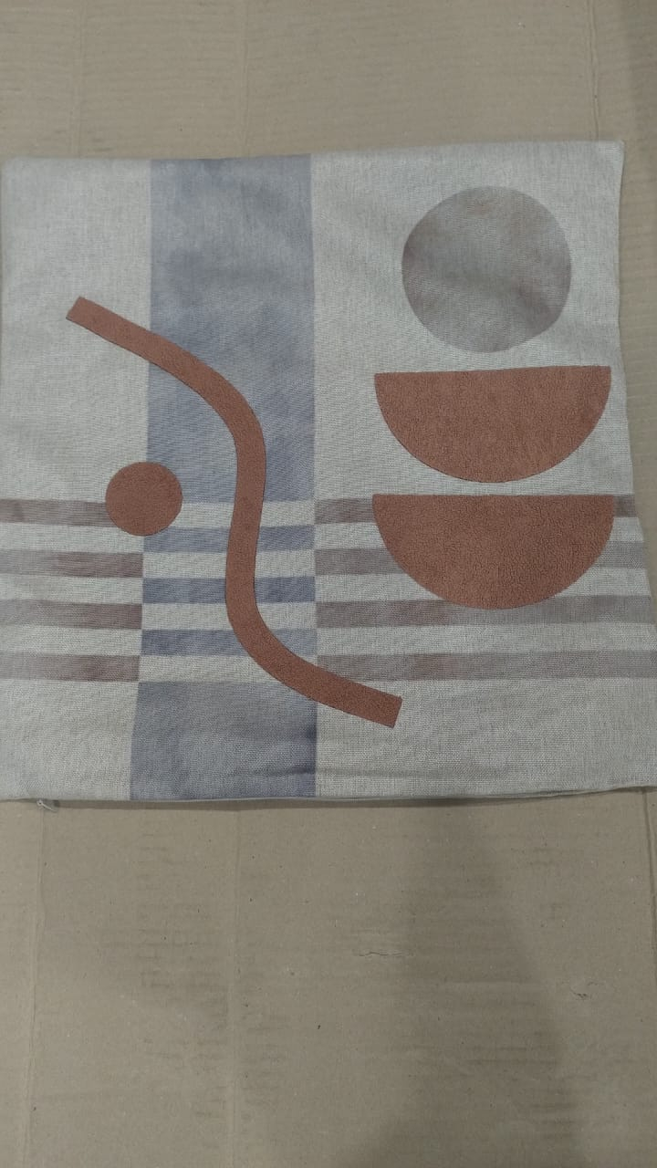 C35 CAPA ALMOFADA ORGANICA 3C 43X43 MARROM