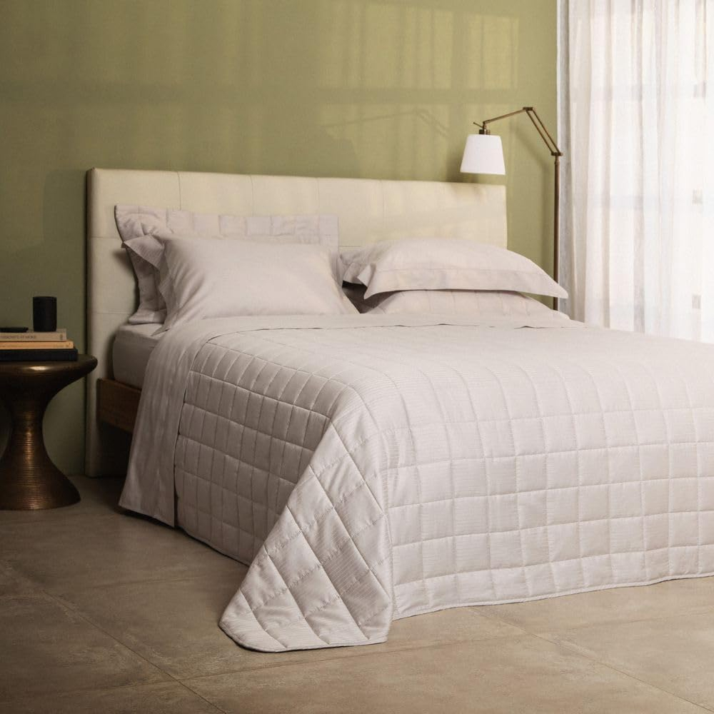KIT COLCHA S.KING 3 PC DAMASK SQUARE 1C.290/250 2C.50/70 BRANCO