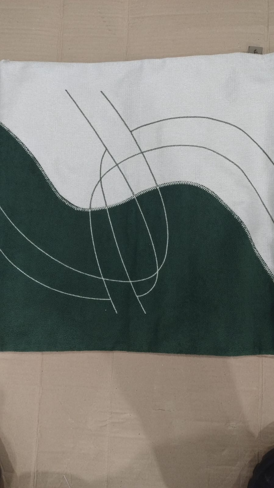 ST57 CAPA ALMOFADA ABSTRATO 50X50 VERDE